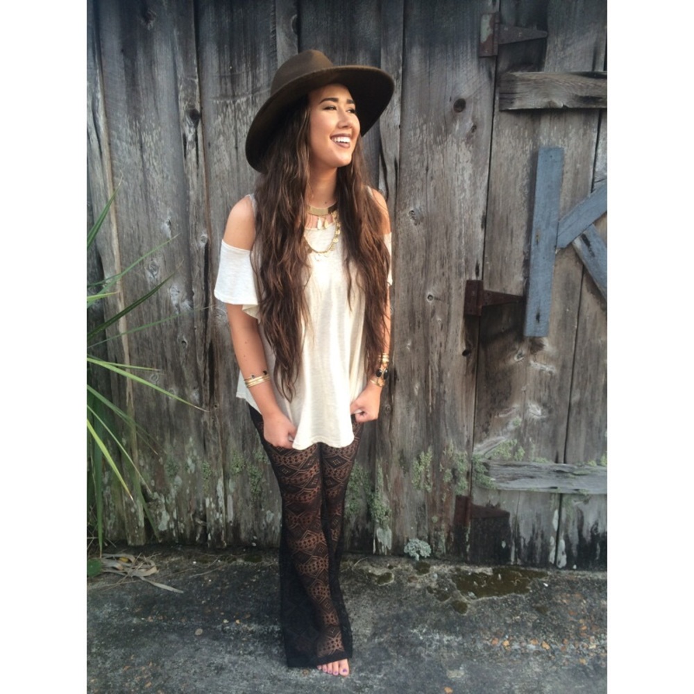 Women's Charlotte Russe Crochet Pants