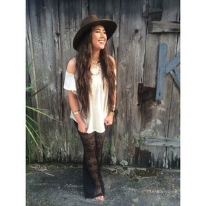 Women's Charlotte Russe Crochet Pants