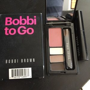 Bobbi Brown to Go! Eyeshadow, blush, & mascara.