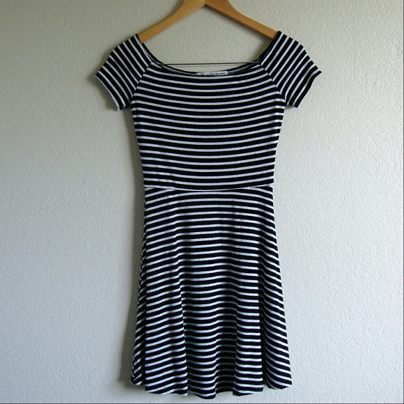 American Rag • Striped Off-The-Shoulder Dress - Picture 3 of 6