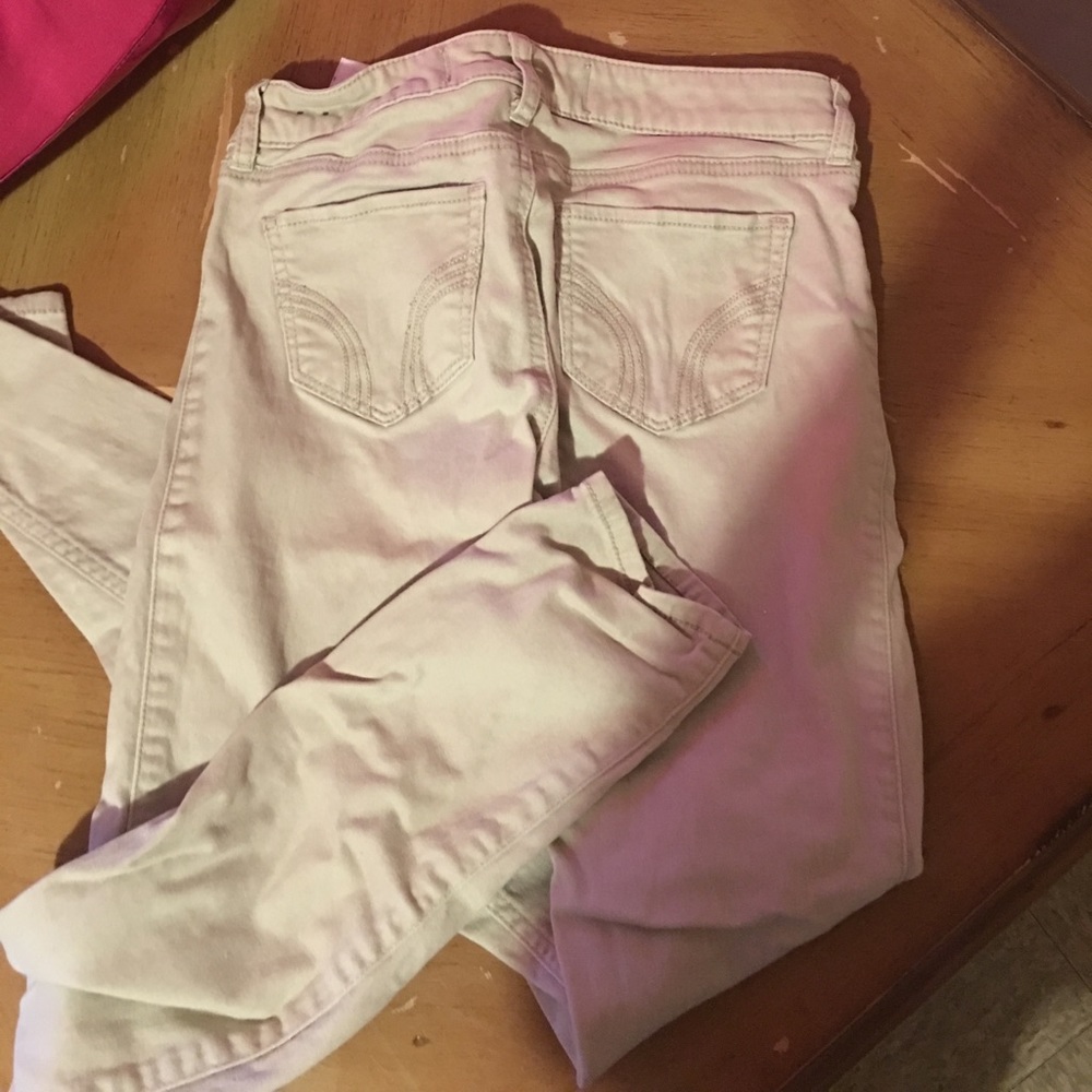 Khaki skinny jeans
