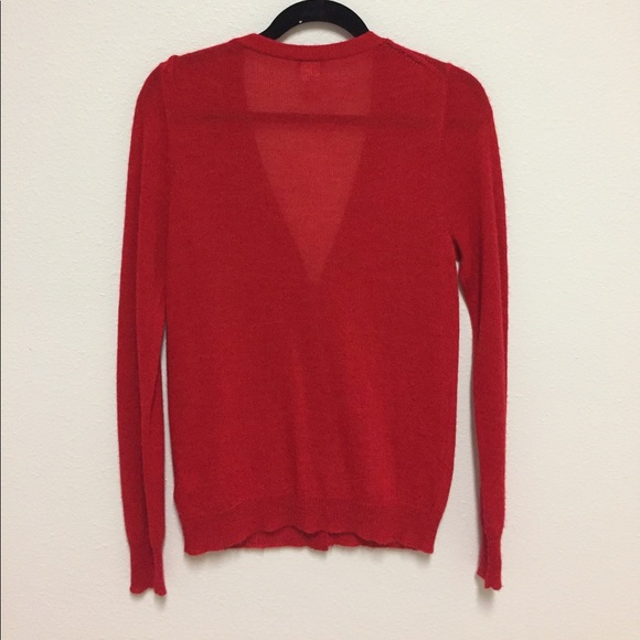 Red J. Crew cardigan - Picture 2 of 3