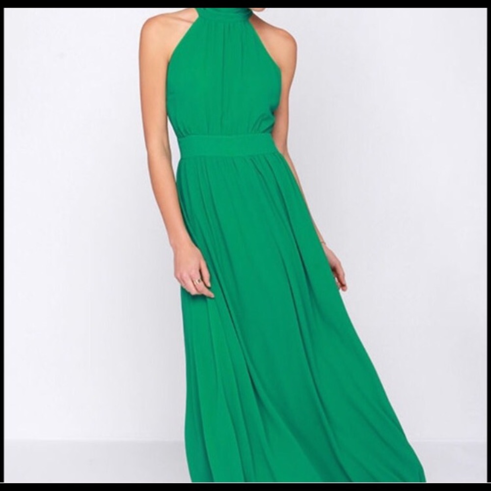 Lulus- Green Gown