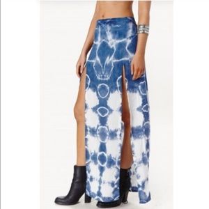 Planet Blue Blue Life Blue Moon Skirt Small