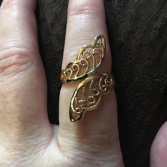 Jewelry 14k Gold Filled Leaf Wrap Ring Size 775 Poshmark