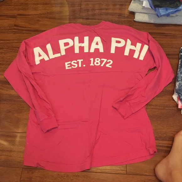 Tops - Alpha phi spirit jersey