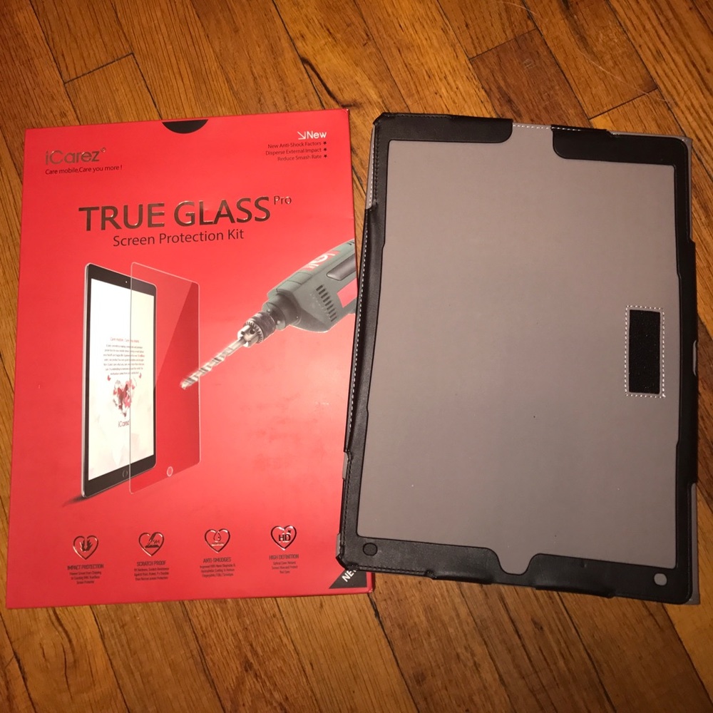Ipad pro 12.9" case and True glass protection kit