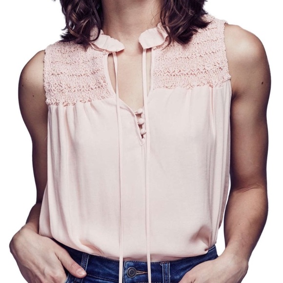Free People Ruffle Front Tie Tank - Picture 4 of 7