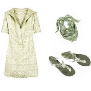 Diane Von Furstenberg DVF Jacquard Shirt Dress 4 S