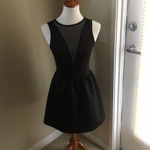 Backless Black A-line dress