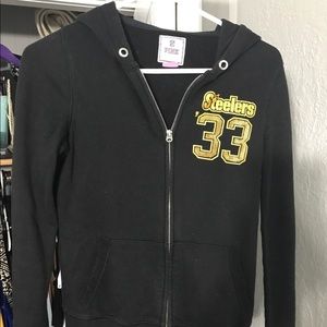 PINK Victoria's Secret Steelers Zip Up Hoodie