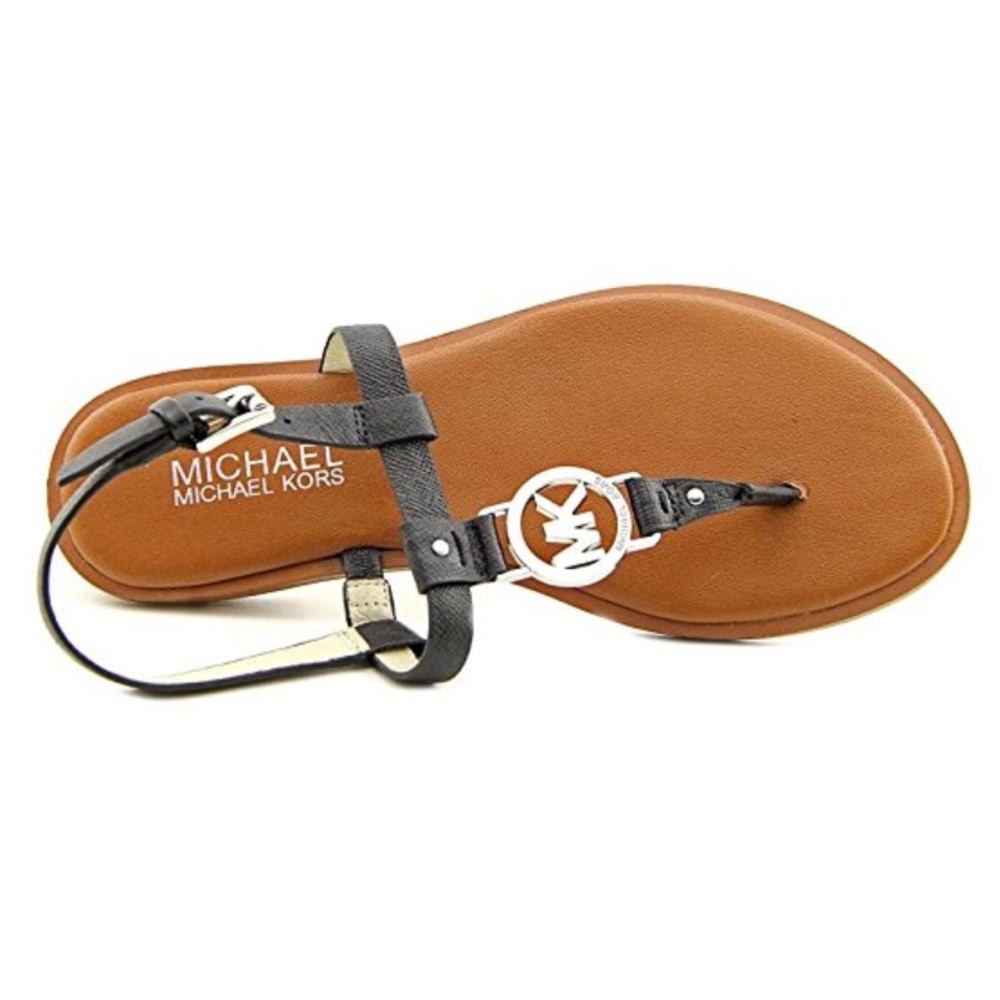 Auth leather Michael Kors leather silver sandals