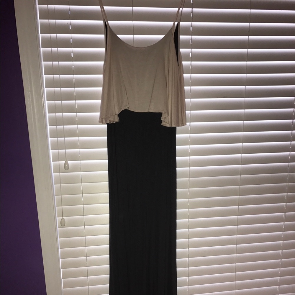 White and Black Maxi with low back!