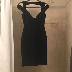 Very Dark Blue Herve Leger Bodycon Dress