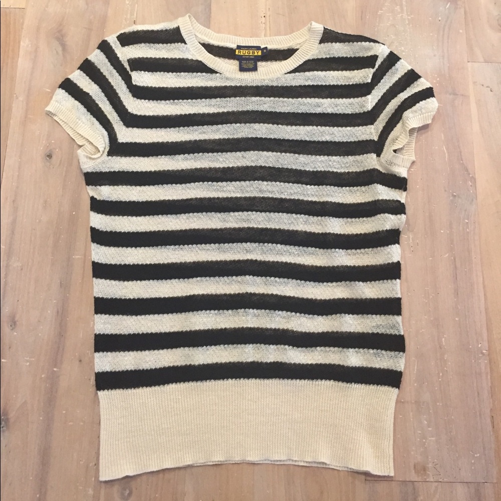 Rugby Ralph Lauren Striped Knit Tee size Small