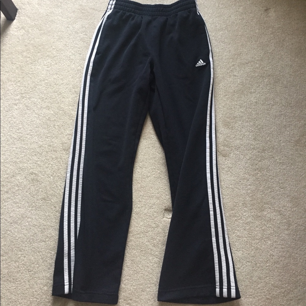 Adidas track pants navy blue