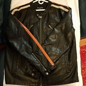 Faux Leather Moto Jacket