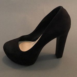 DIVIDED by H&M Black Faux Sued Pumps