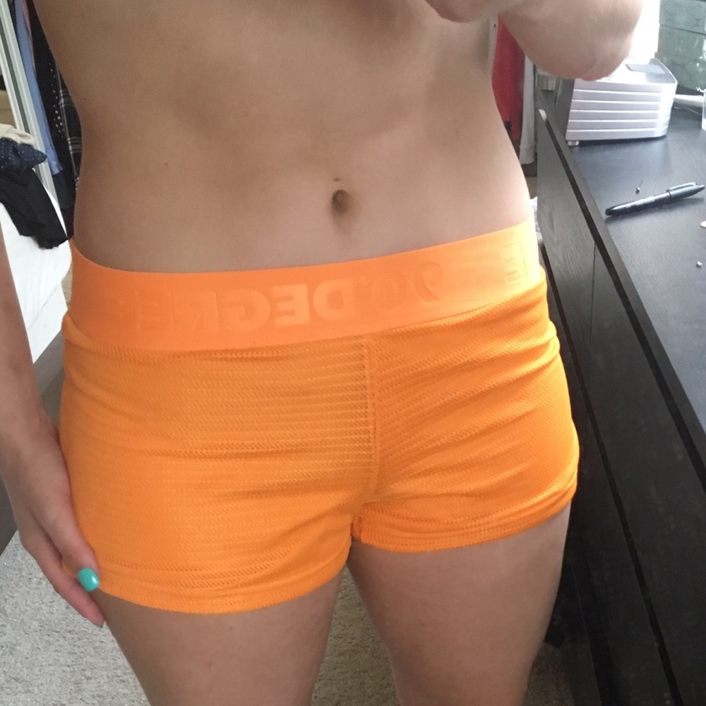 90 Degree flex workout shorts! Beautiful orange!