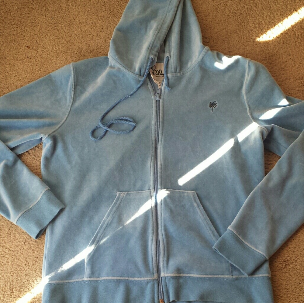 Lilly pulitzer blue terrycloth hoodie