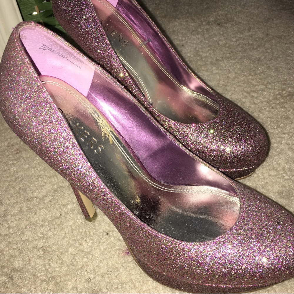 Pink Glitter Pumps