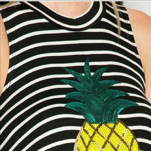 ❣Be A Pineapple Sequin Tank Top❣ - Picture 3 of 5