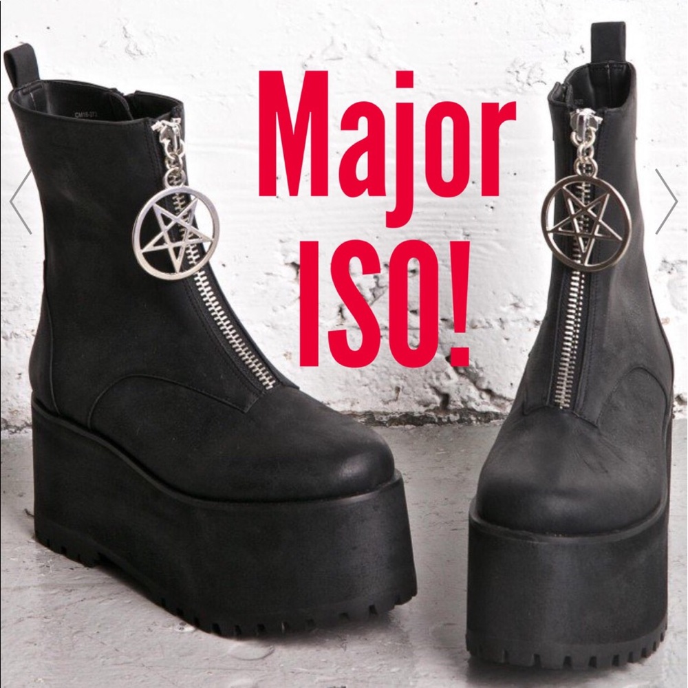 ISO!😫 the "Beast" boots by Current Mood😫 sz 6-7
