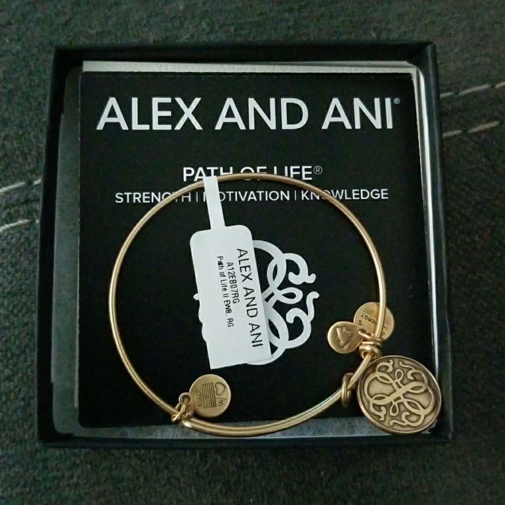 Alex and Ani NEW path of life gold bracelet