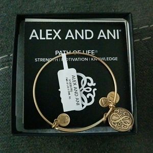 Alex and Ani NEW path of life gold bracelet