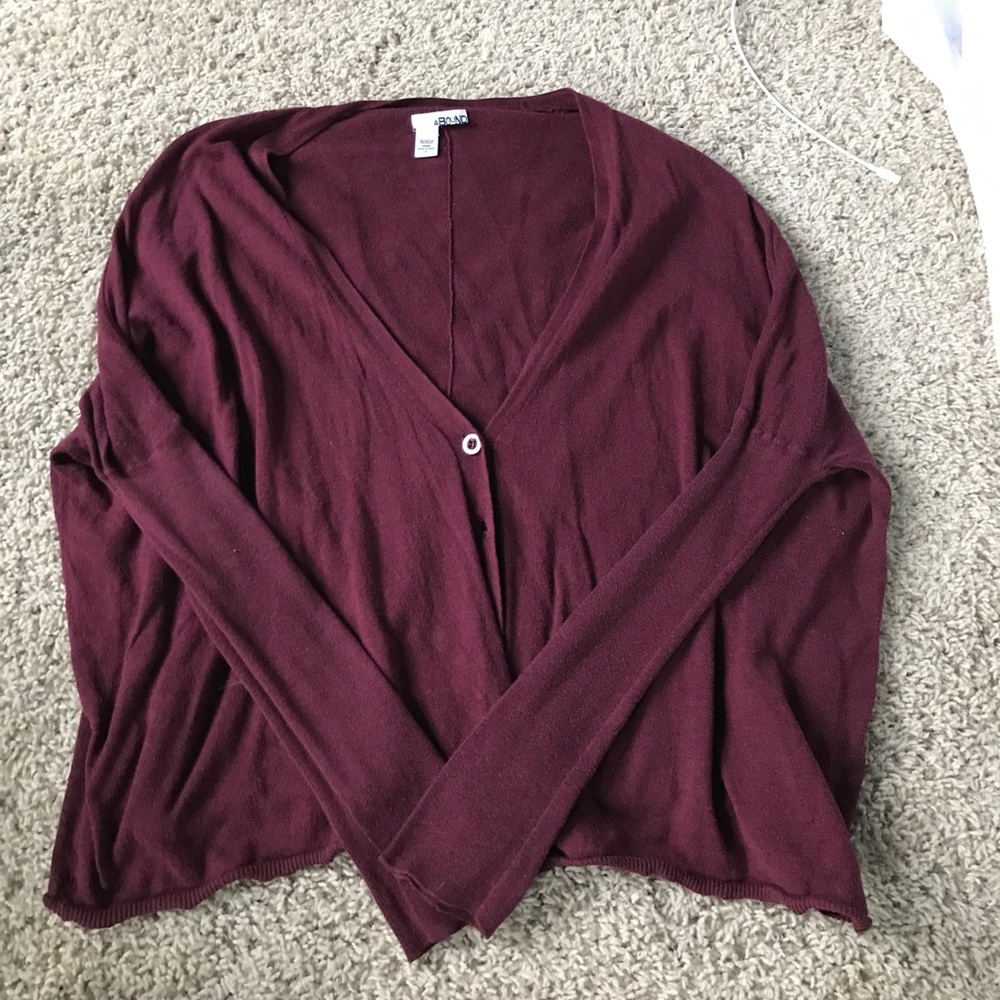 Urban outfitters maroon cardigan