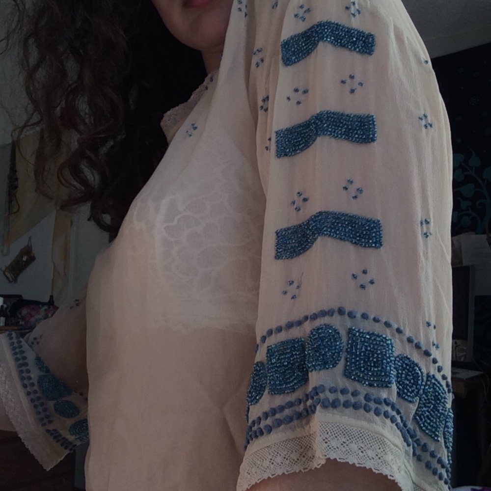 SOLD Beaded top