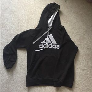 Adidas hoodie black & white original