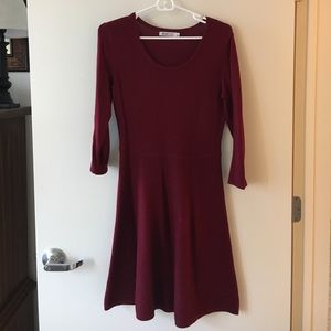 Red wine color dress, size small