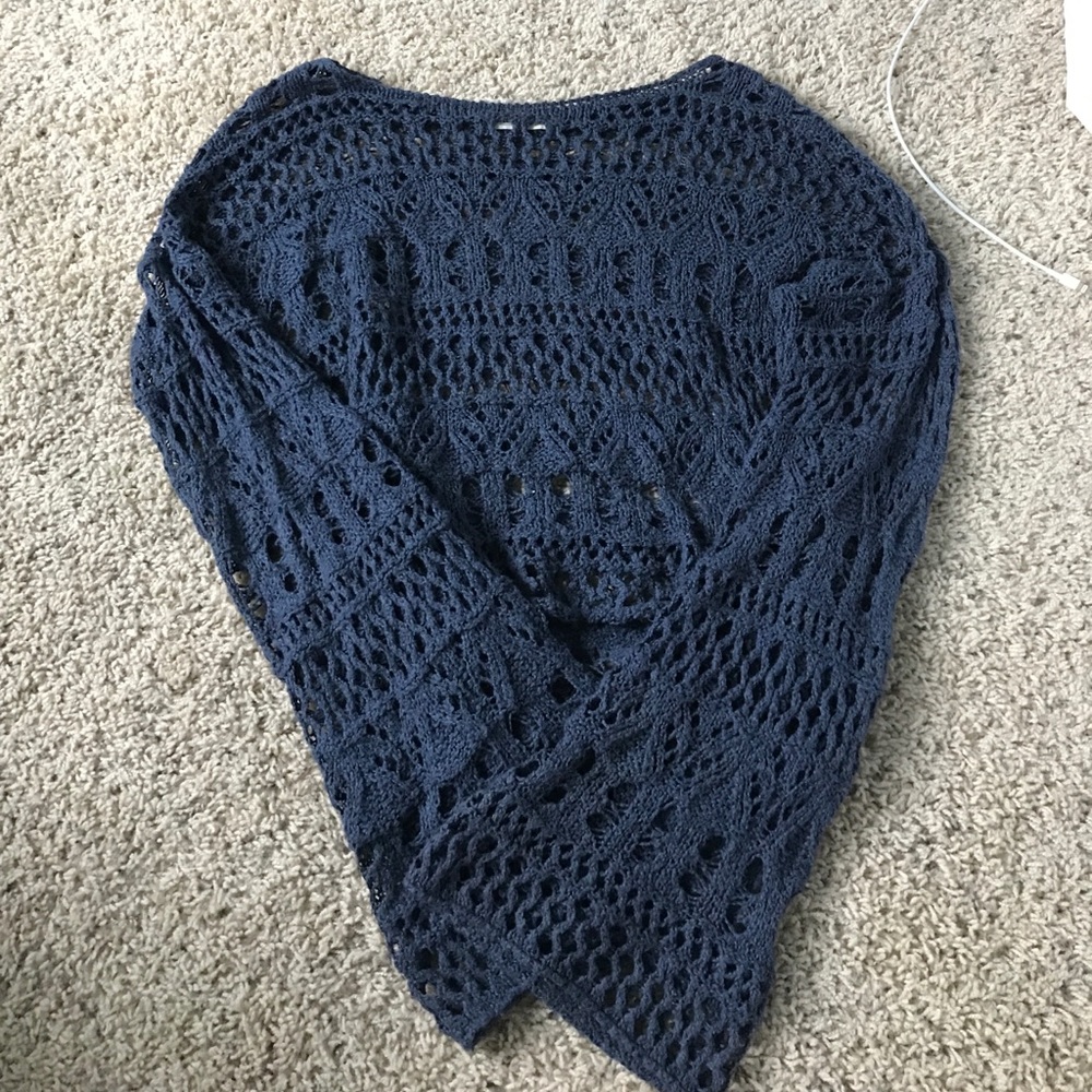 Hollister crocheted sweater