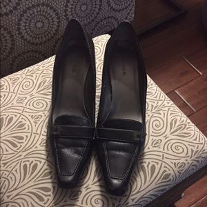 Leather Maripe heels