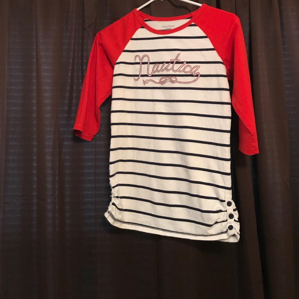 Nautica Girls Mid Sleeve Shirt
