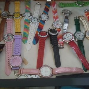 Watches all colors, some need batteries