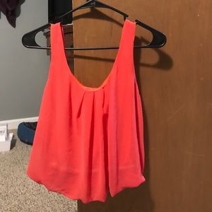 Coral crop top