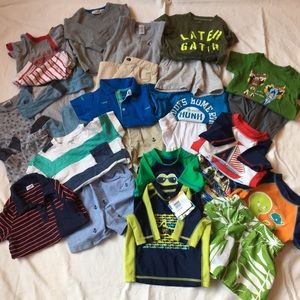 26 pc bundle baby infant boy 12-18-24 clothing