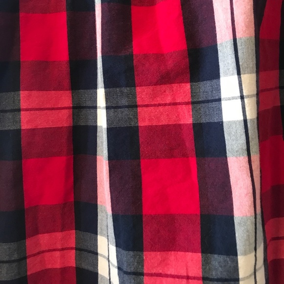 Red, white and blue plaid shirt - size medium - Picture 3 of 3