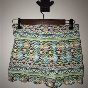 Boutique Scalloped Shorts