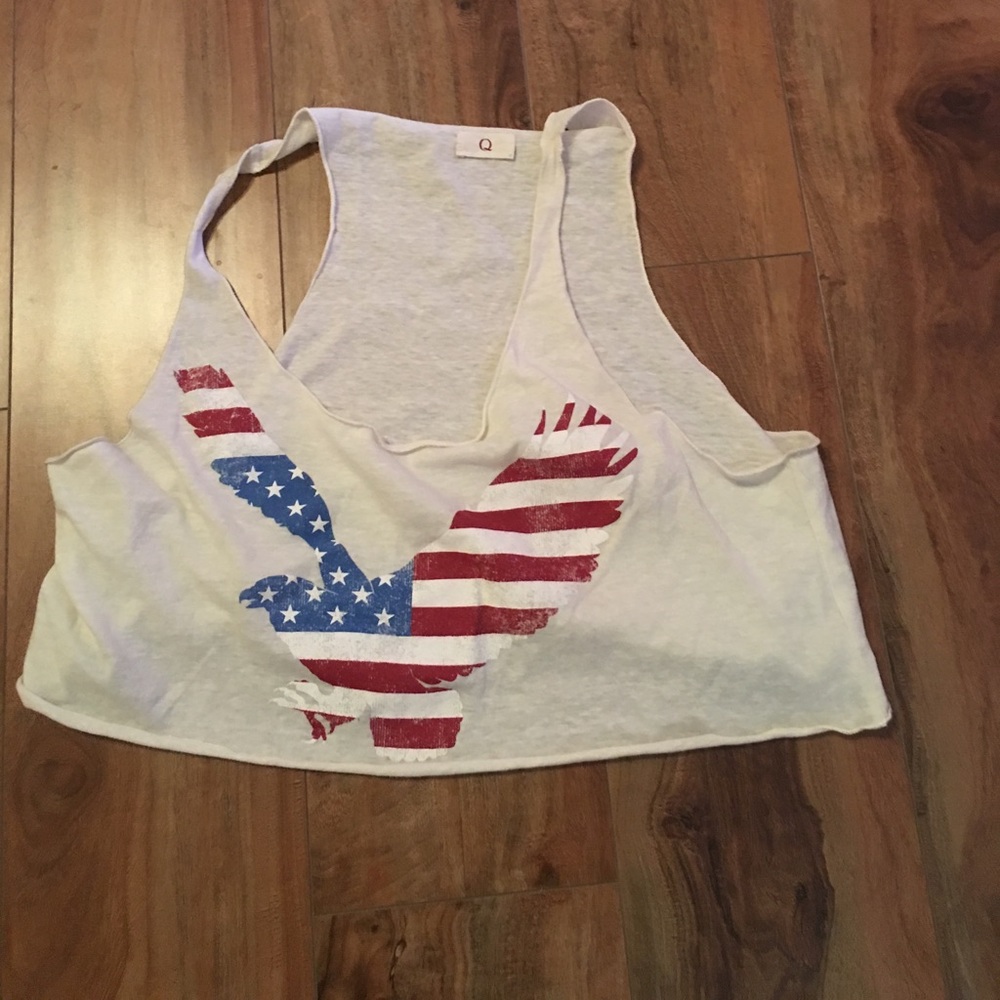 Crop top with Eagle on it