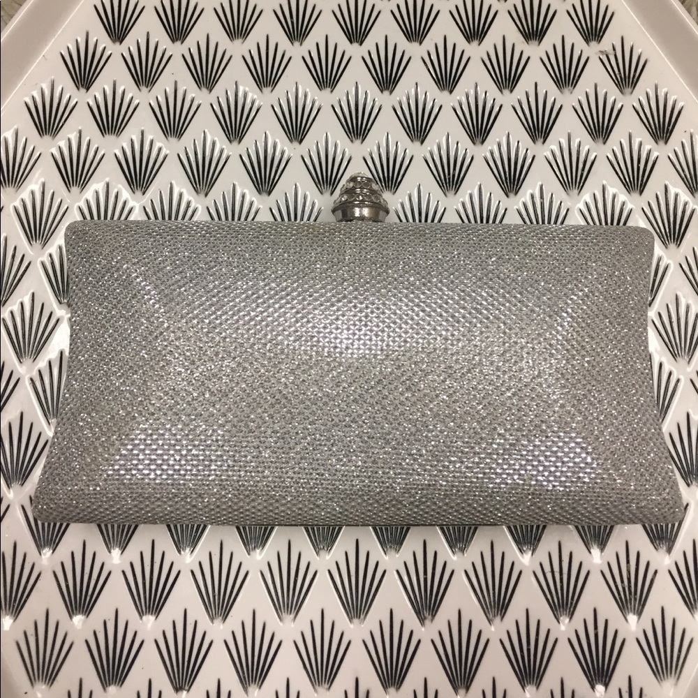 Sparkly Silver Clutch