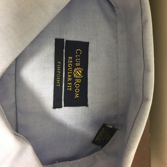 New! CLUB ROOM Men's dress shirt Sz 32-33/17 !! - Picture 2 of 3