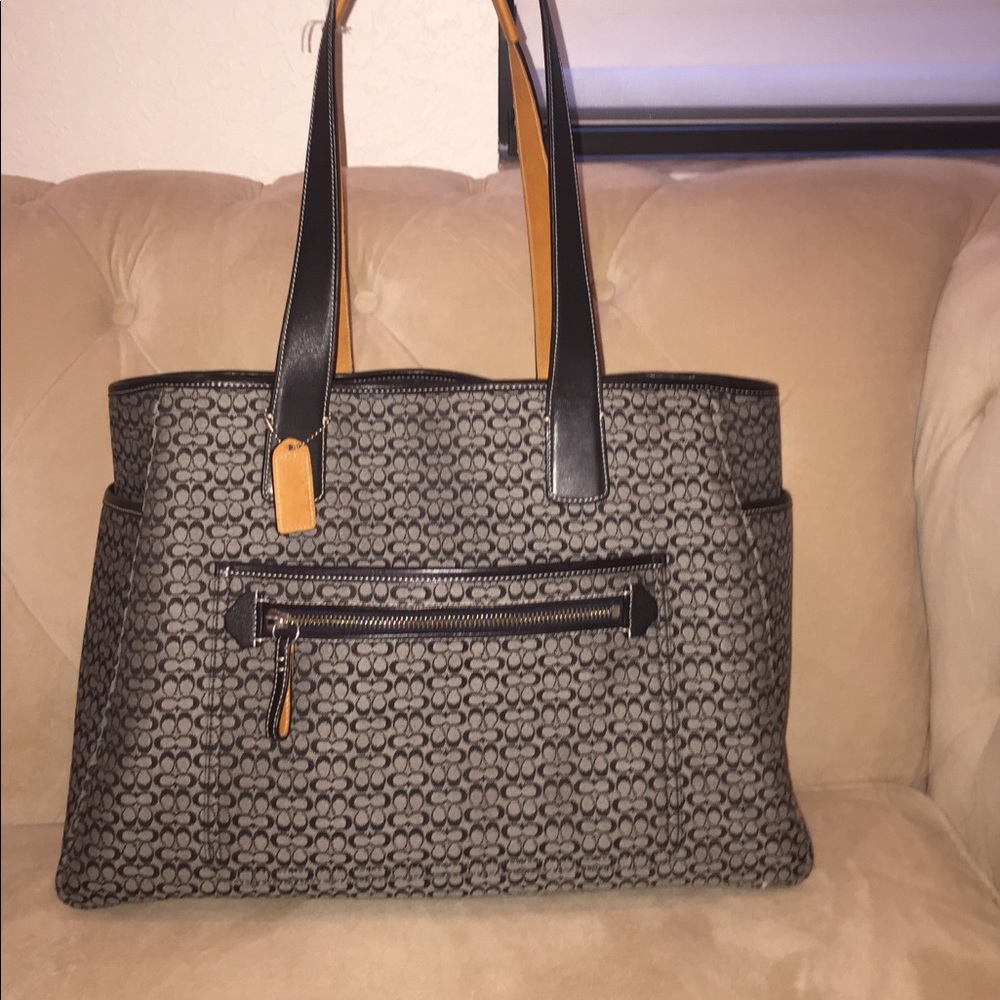 COACH SIGNATURE DIAPER BAG