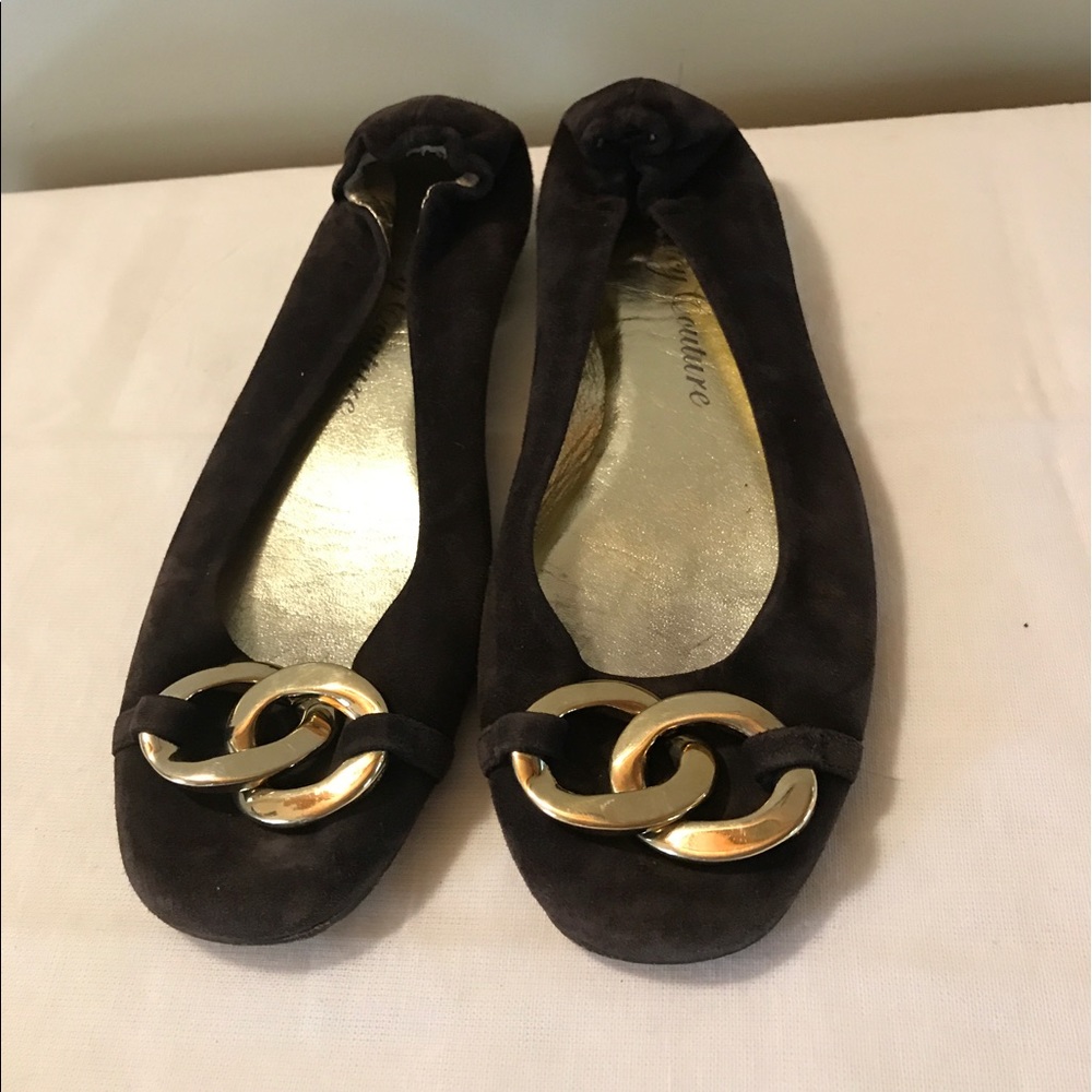 Juicy couture Brown Suede Flats  Size 8