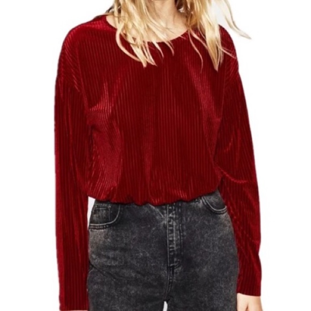 Zara Velvet Top