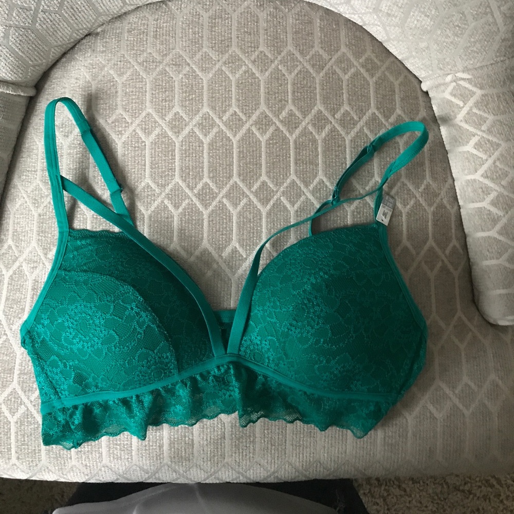 Brand new green Victoria's Secret PINK bralette