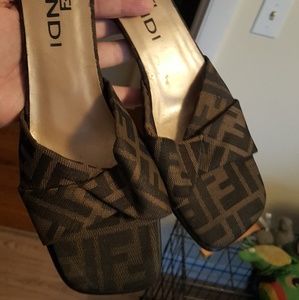Size 9 womens Fendi heels