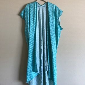 Teal Pattern Kimono